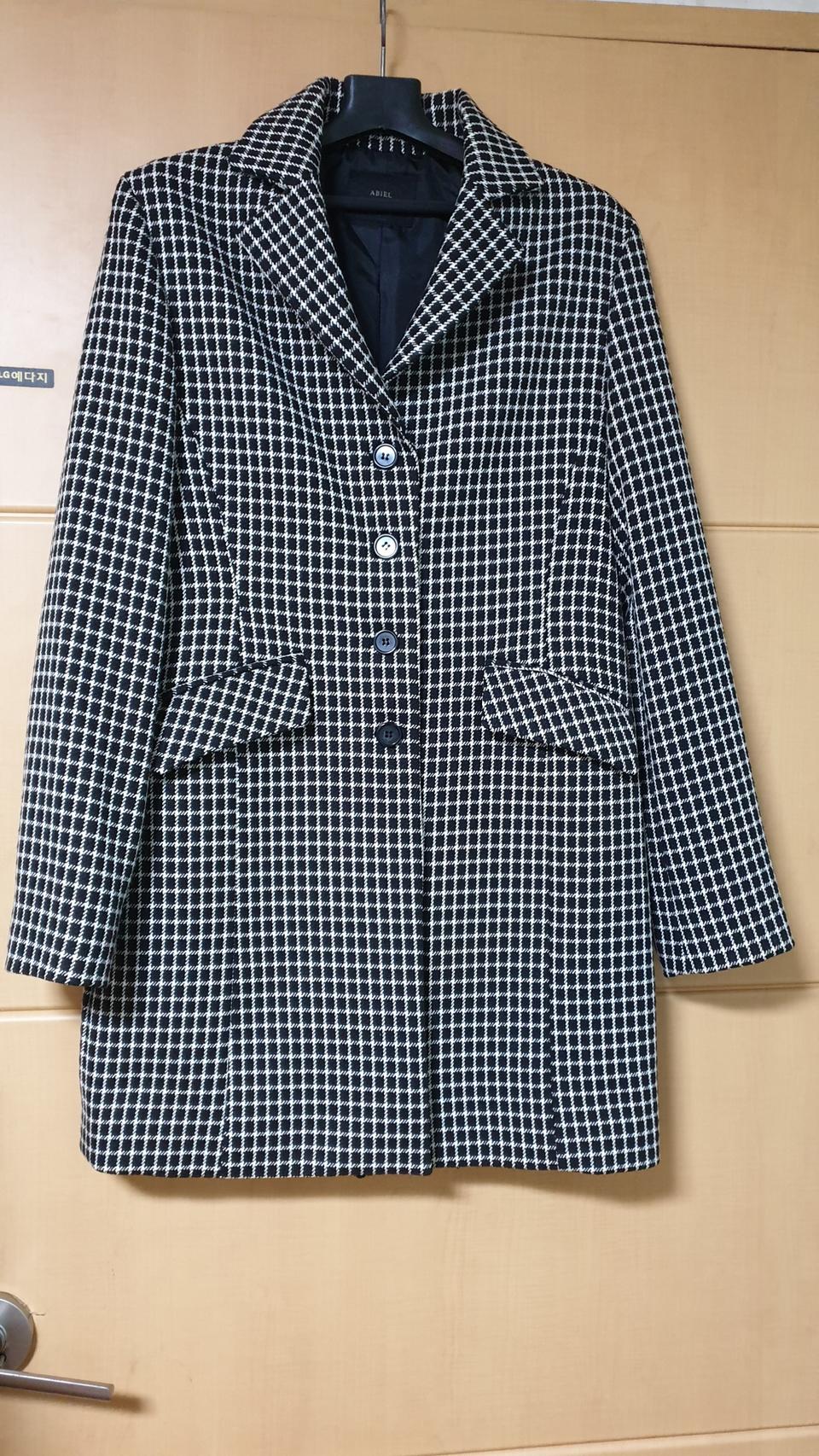 체크 하프 코트66