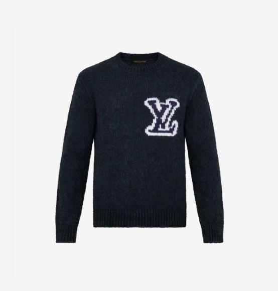 양도 루이비통 인타르시아 크루넥 니트 네이비