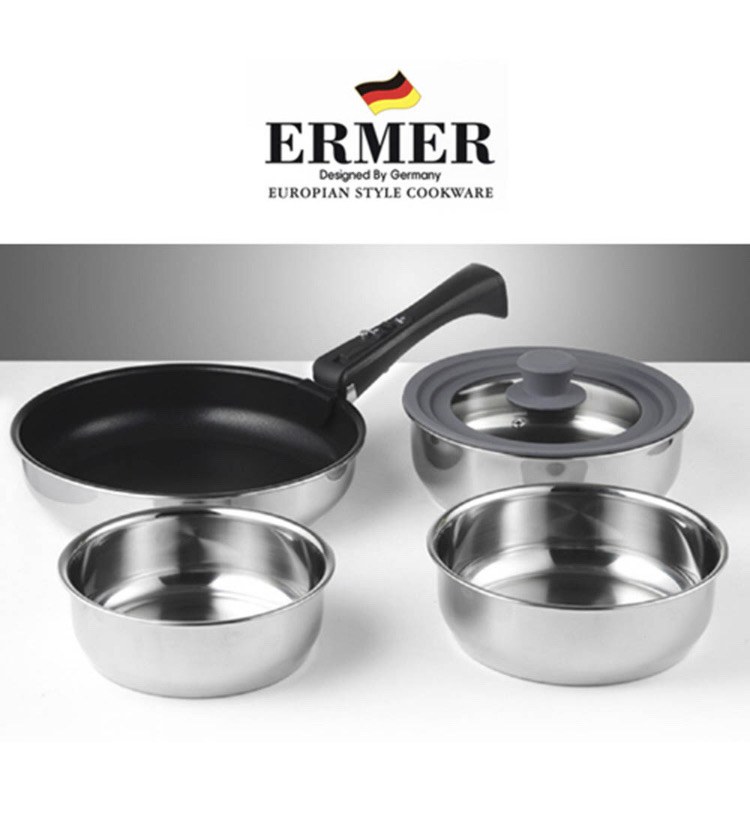 [[무료배송] 에머 매직핸즈 프라이팬 6종(스텐프라이팬,냄비)