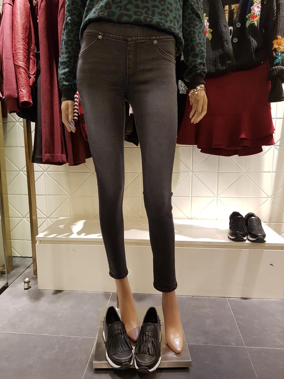 (GGPX새상품)블랙워싱스키니데님팬츠