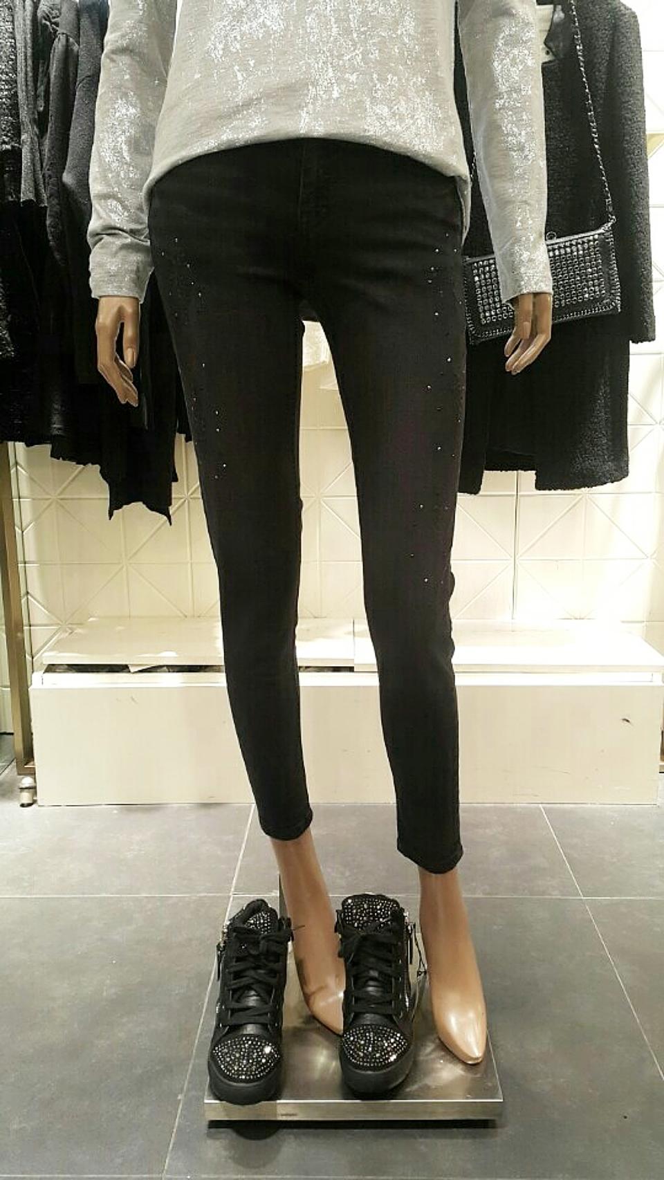 GGPX(새상품)블랙워싱스키니데님팬츠