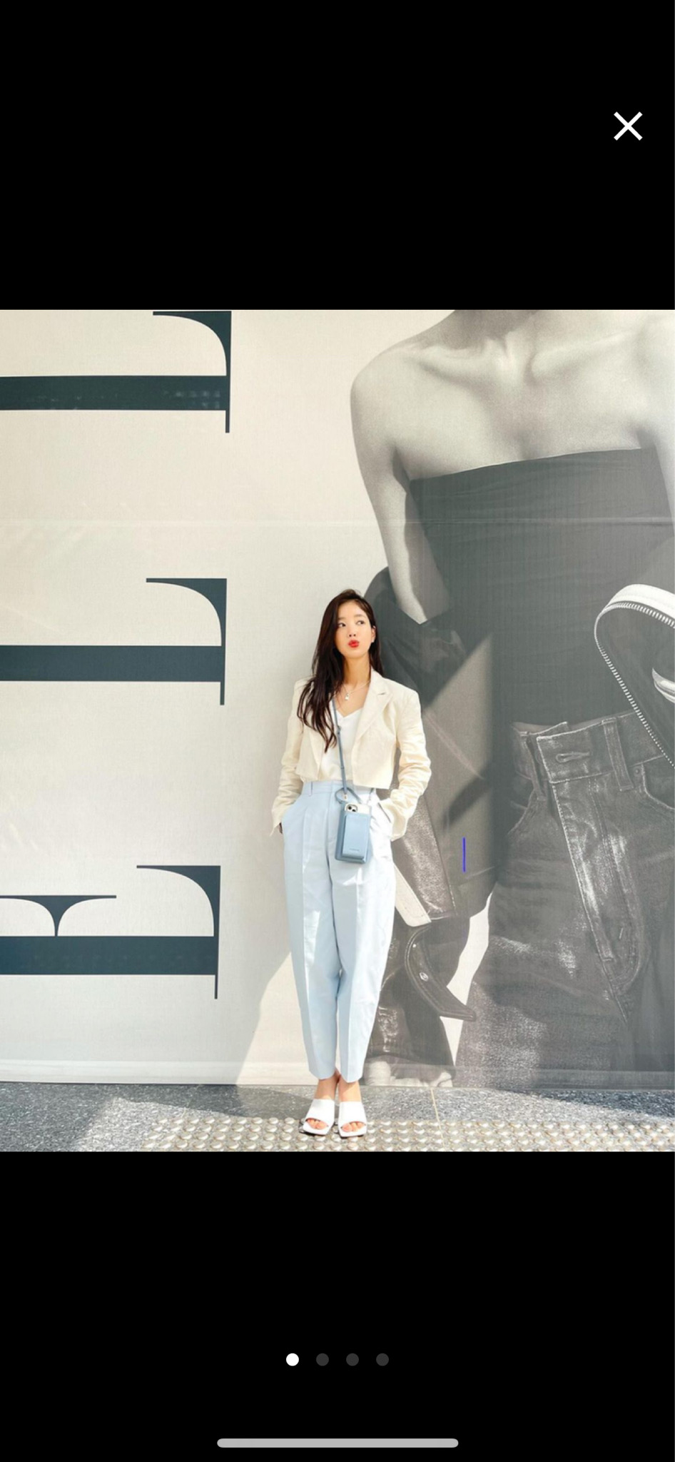 [ZARA 기은세 착용] 자라 슬러치 트라우저 - S (새상품)