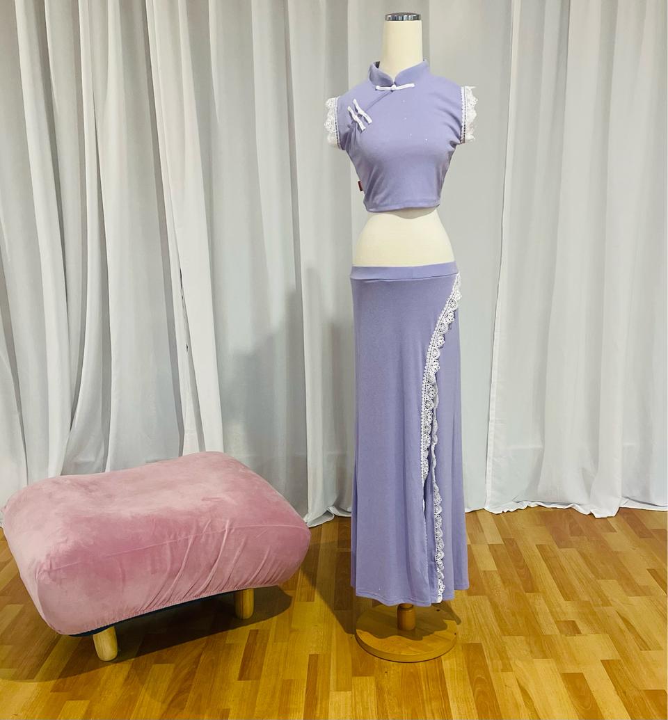 벨리댄스 탑&스커트 세트