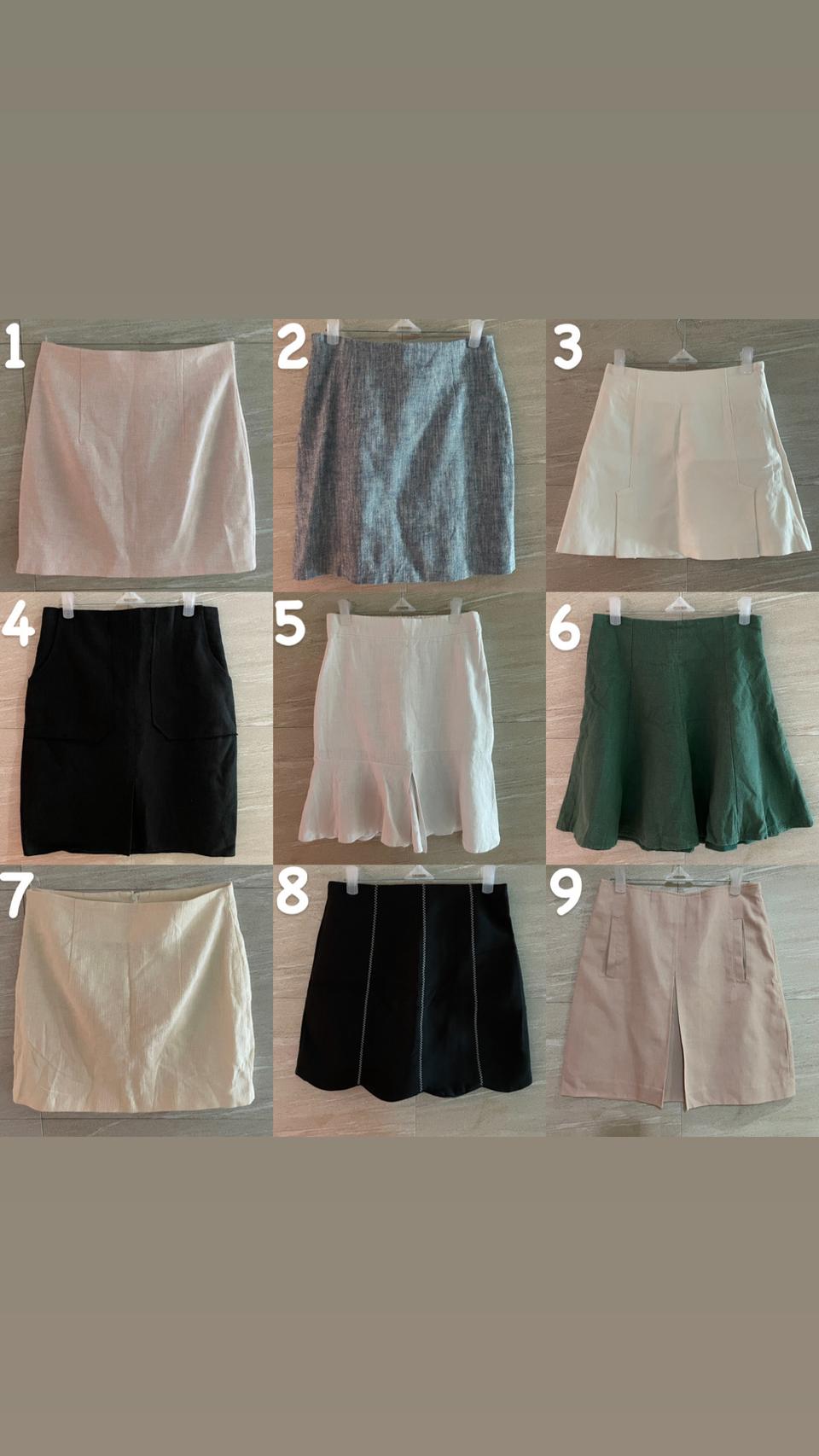 린넨 데님 롱 스커트 27벌