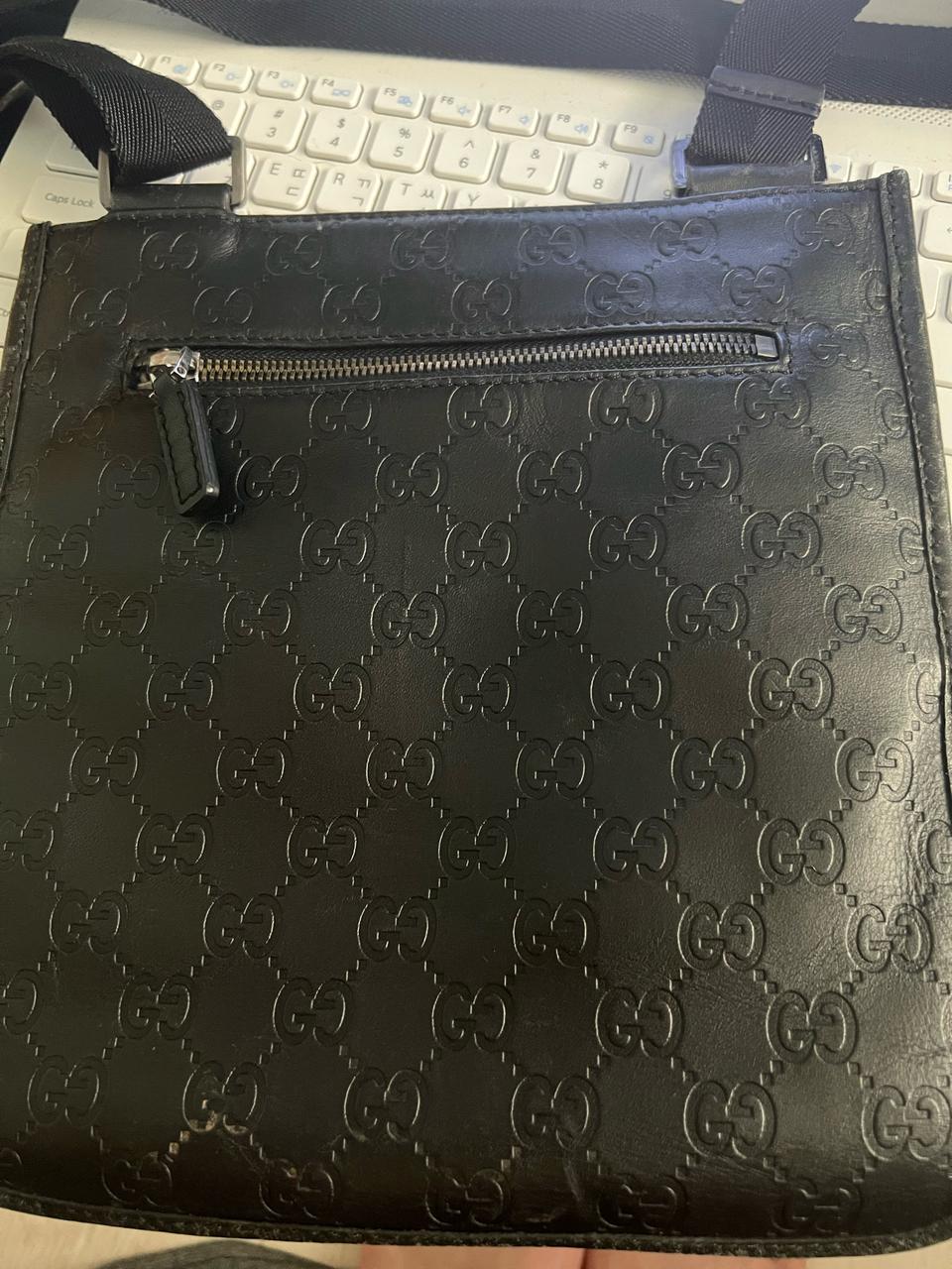 구찌 블랙 시마 레더 크로스백 가방