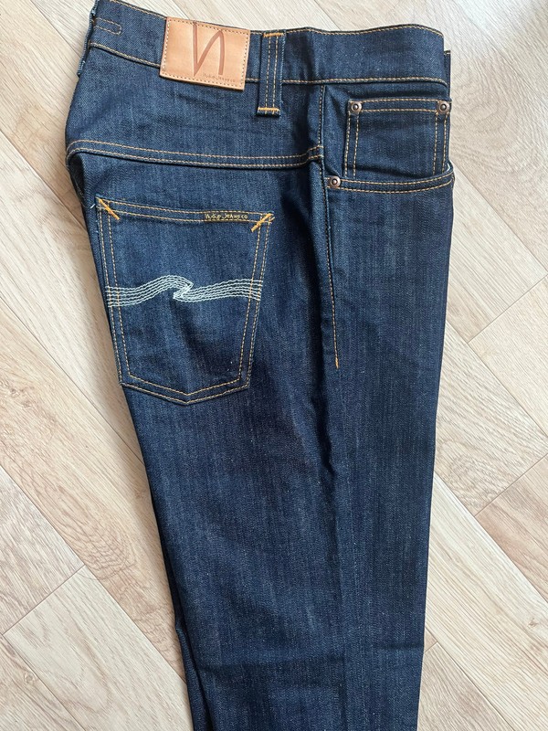 누디진 씬핀 슬림 30 데님 청바지