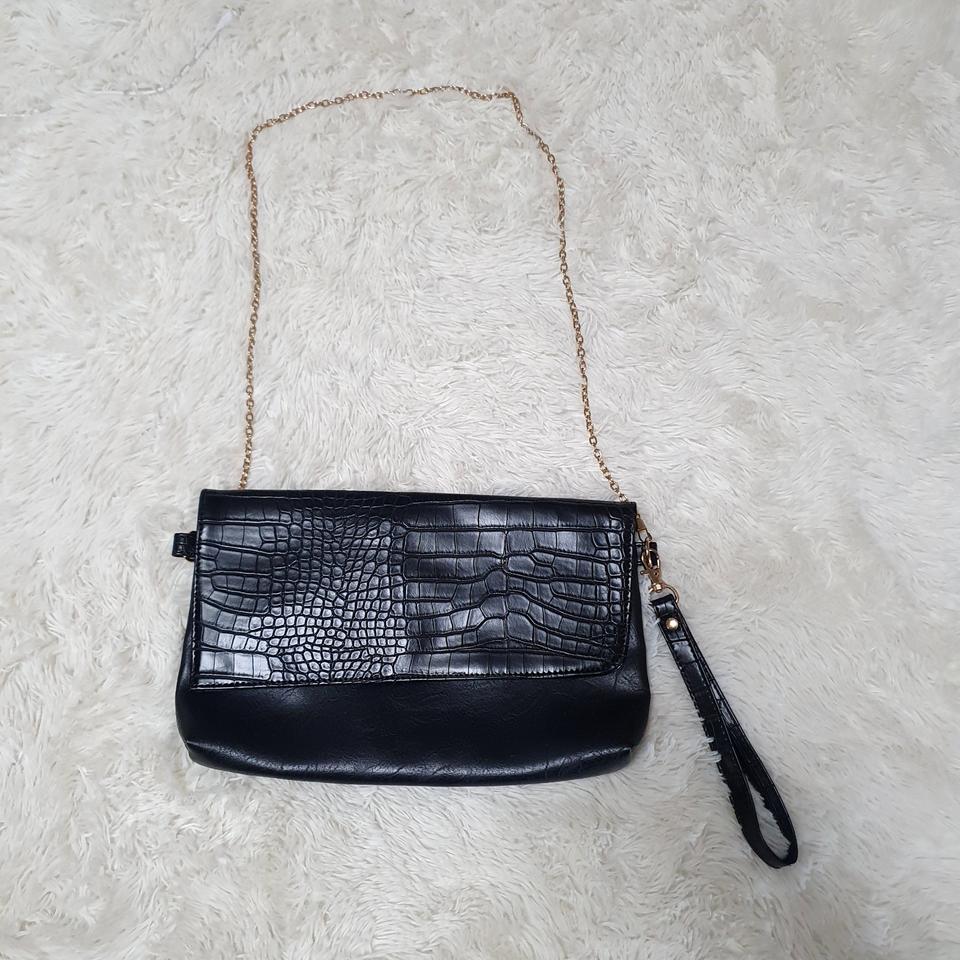 [새상품] 금장체인 클러치백