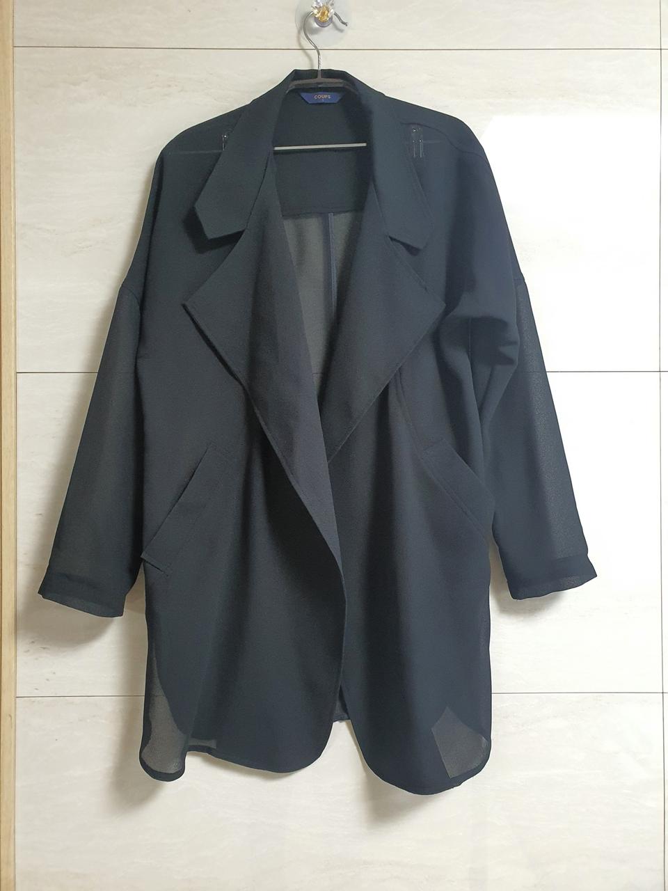 coups 시스루 쉬폰 가디건 오픈형자켓 s