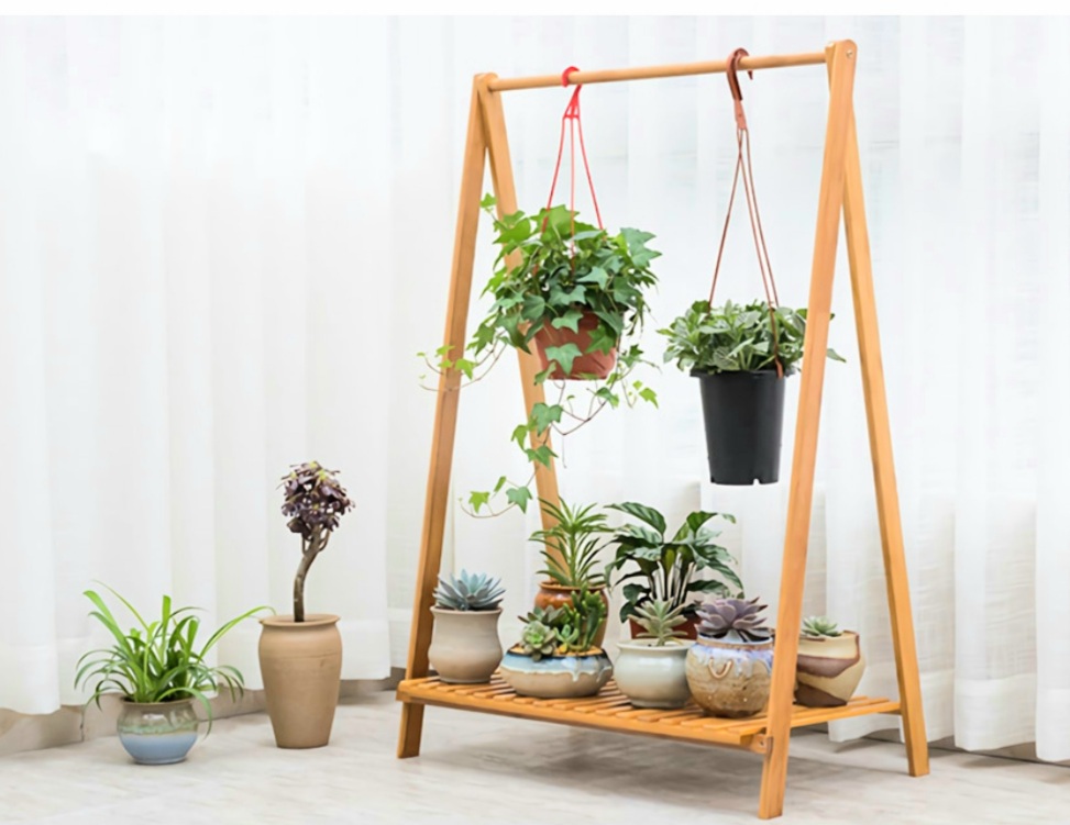 원목행거 이동식행거 화분선반