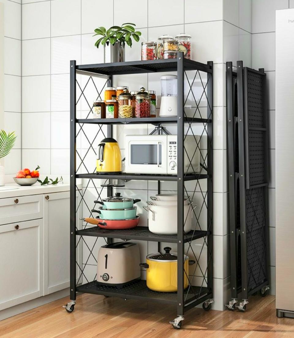 5단철제선반 접이식선반 화분선반