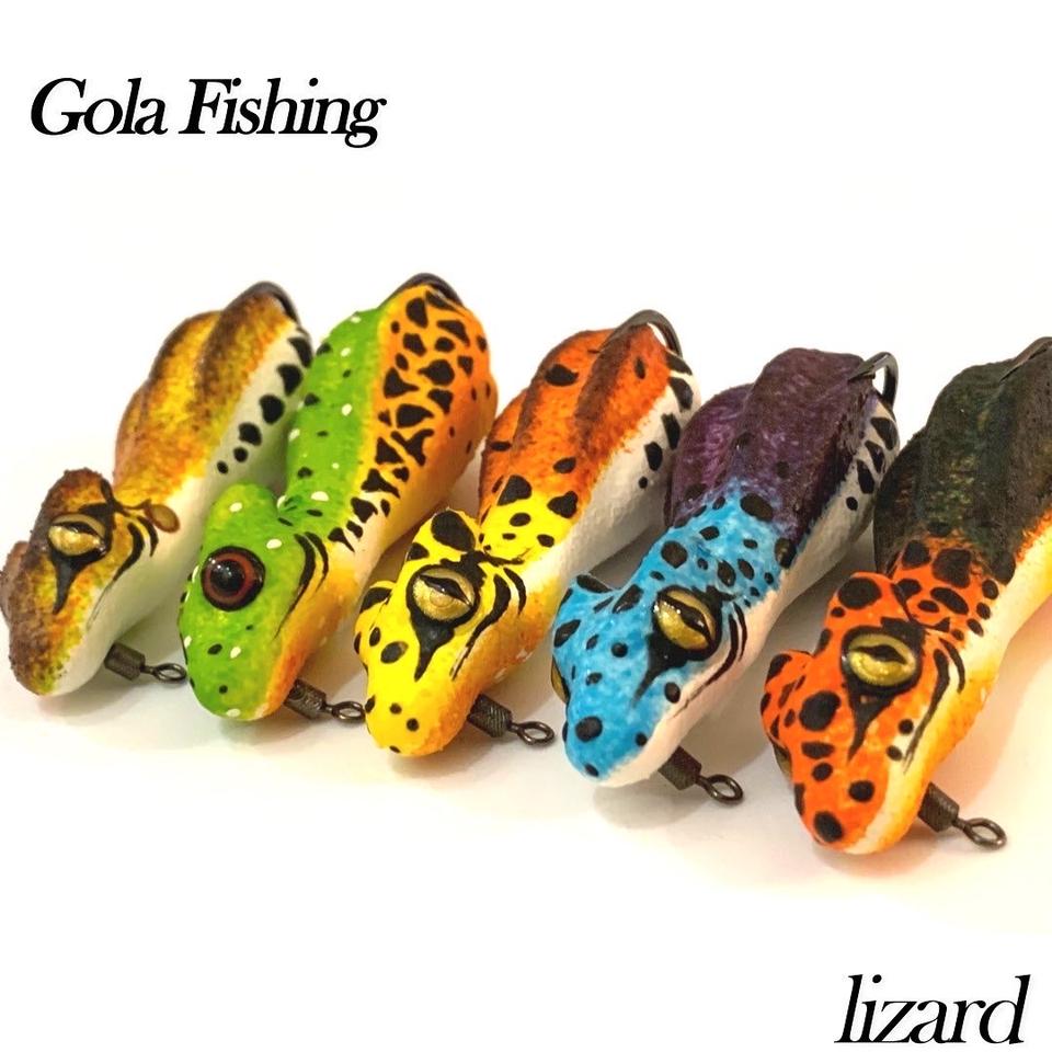 골라피싱의 도롱이 도마뱀 프로그입니다. 핸드메이드제품