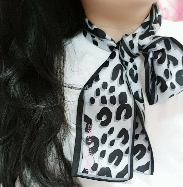 창고정리 호피 트윌리 스카프 쁘띠스카프
