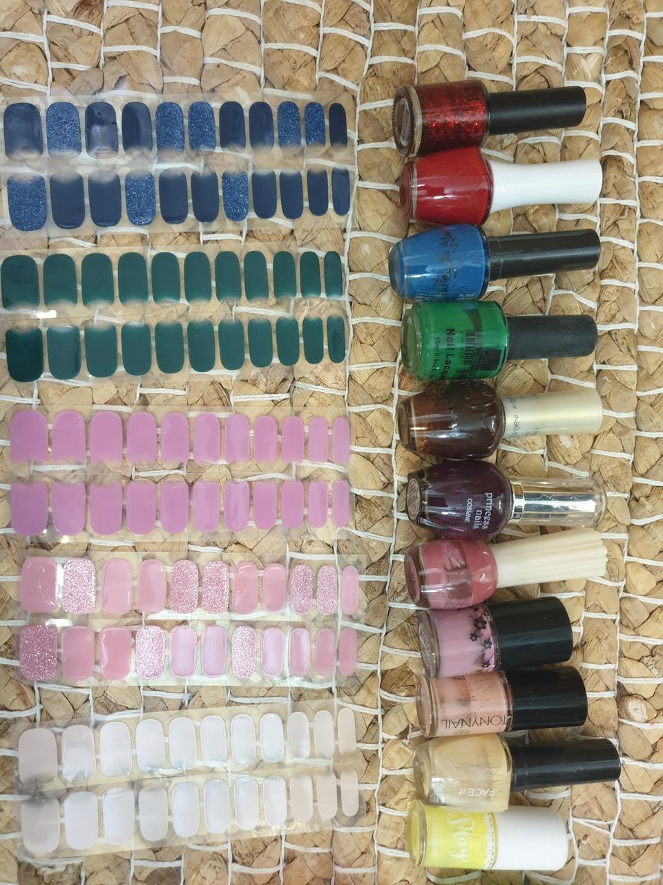 슬림핏 젤스트립 네일케어 스티커 랜덤5P(메니큐어증정)