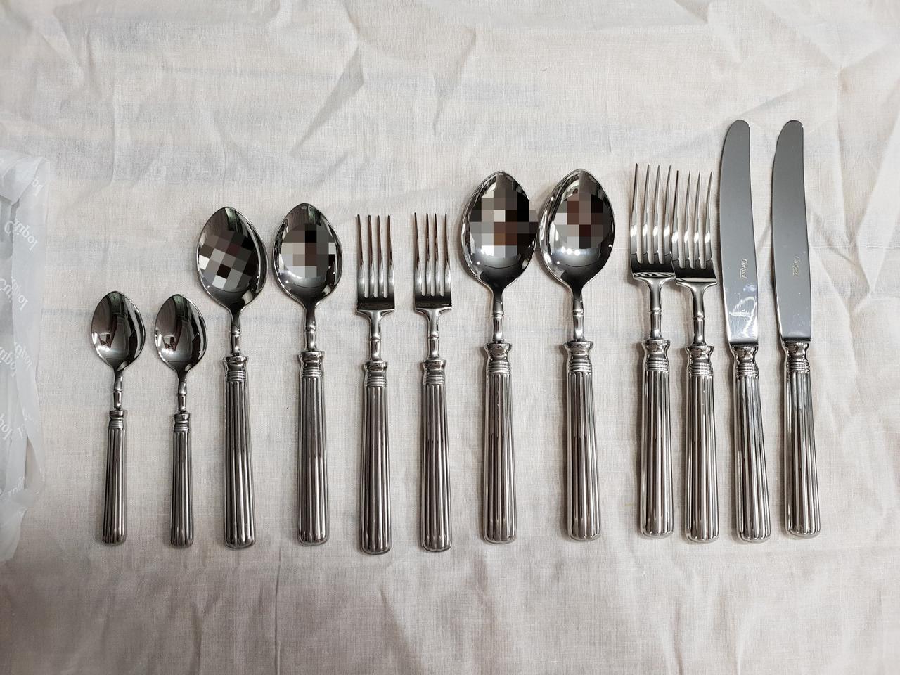 큐티폴 라인 커트러리 6p 2인세트(총12p)