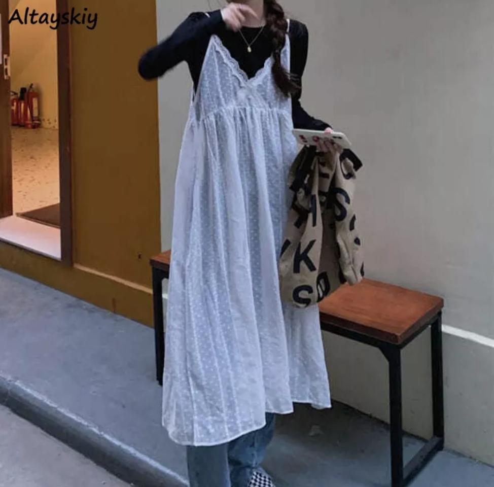 빈티지 레이스 레이어드 원피스