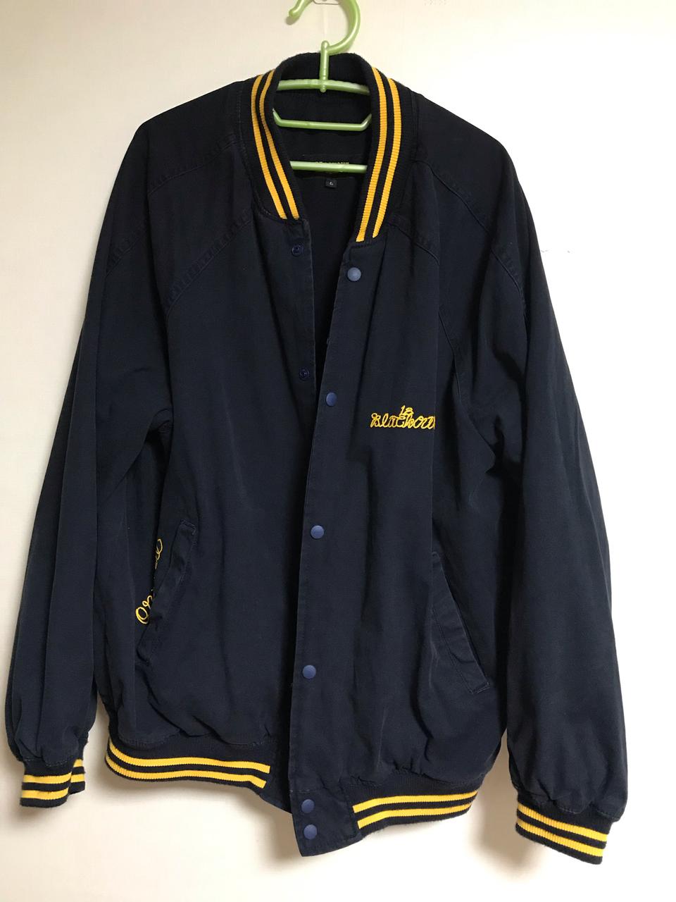 [팝니다] 블랙아웃 팀자켓 네이비 L 팝니다.