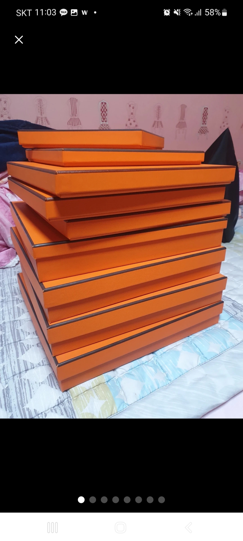 에르메스 명품 박스 쇼핑백 미사용 최저가