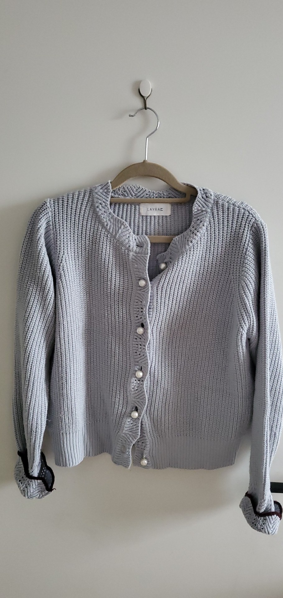 진주단추 가디건