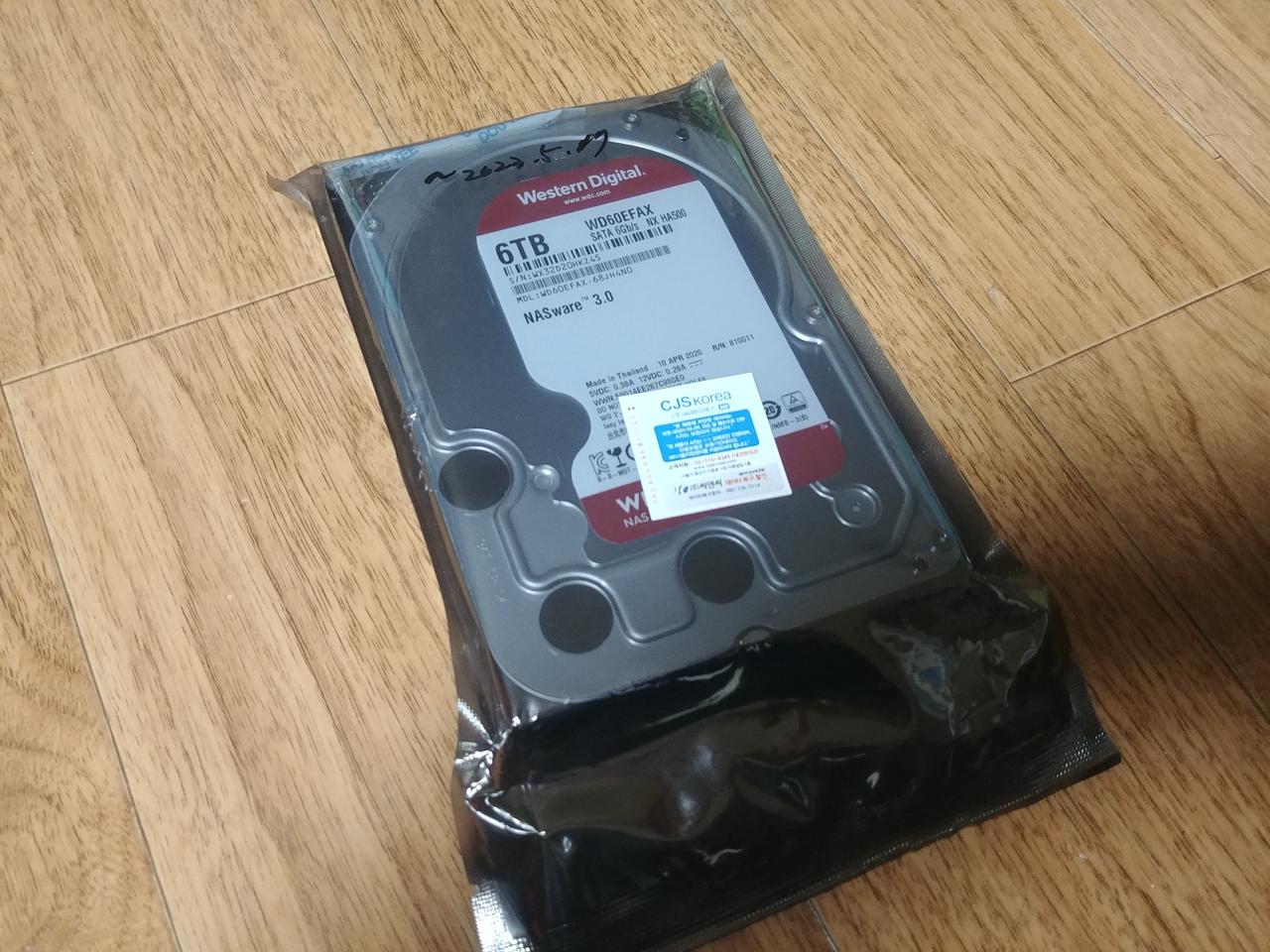 웨스턴디지털 WD60EFAX 6TB HDD 레드 미개봉 새제품