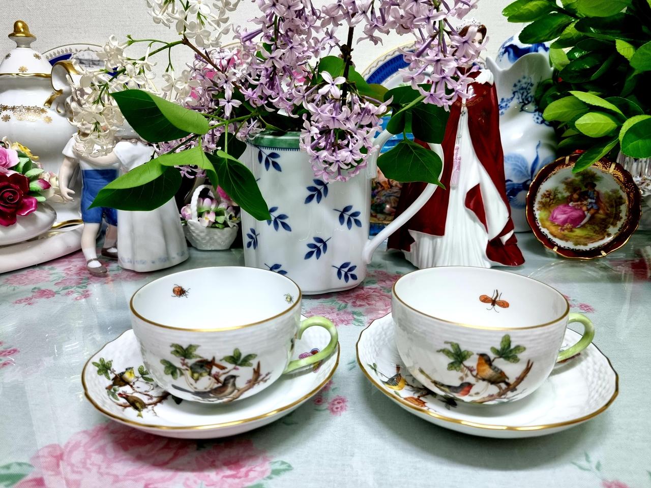 헤렌드 로쉴드 홍차잔 2조