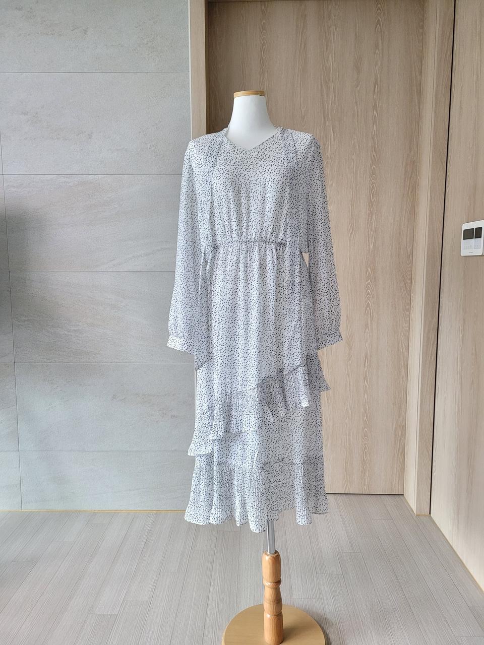 "2단캉캉리본롱원피스"