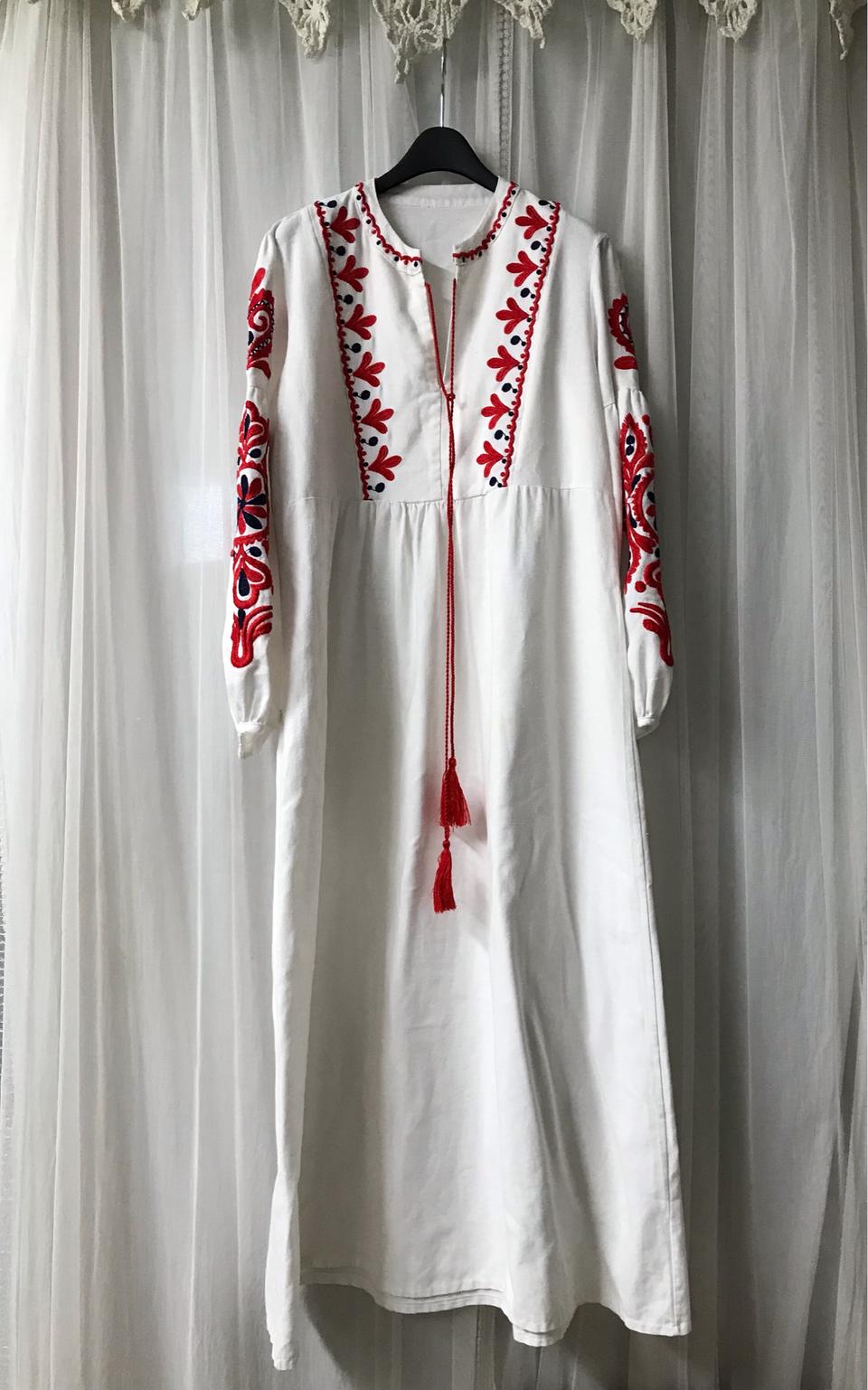 보헤미안 자수 원피스