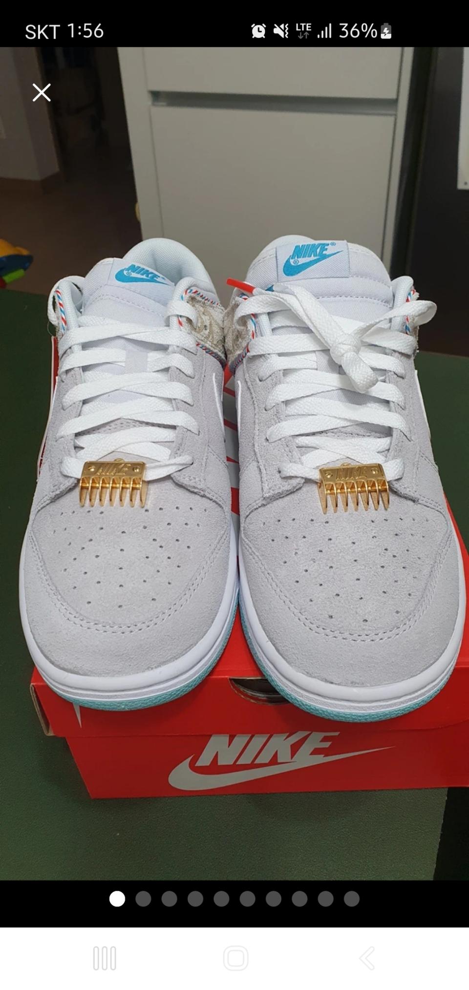 나이키 덩크로우바버샵그레이270