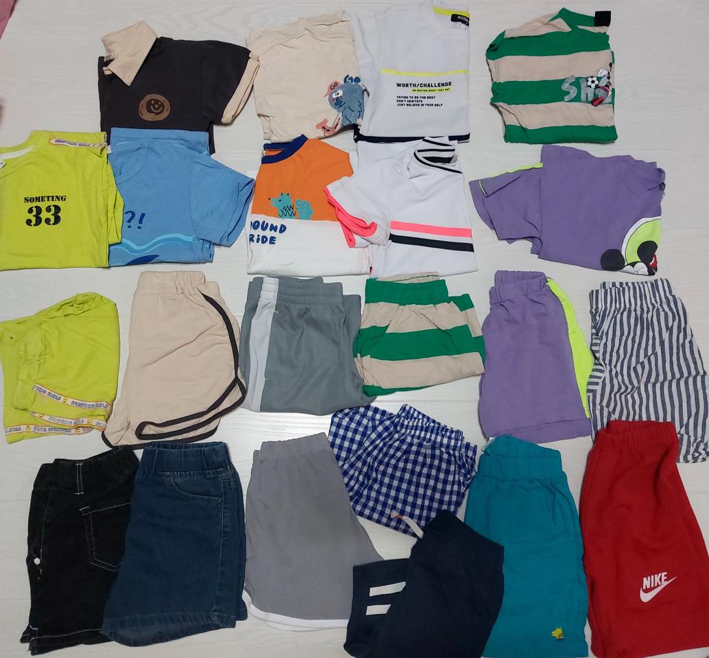 130 남아옷 몽땅(반팔)