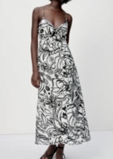 *6월특가*블랙플라워 코튼 롱원피스 새상품 특가