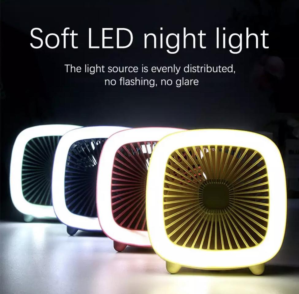 미니 탁상용 LED 선풍기 USB 타입