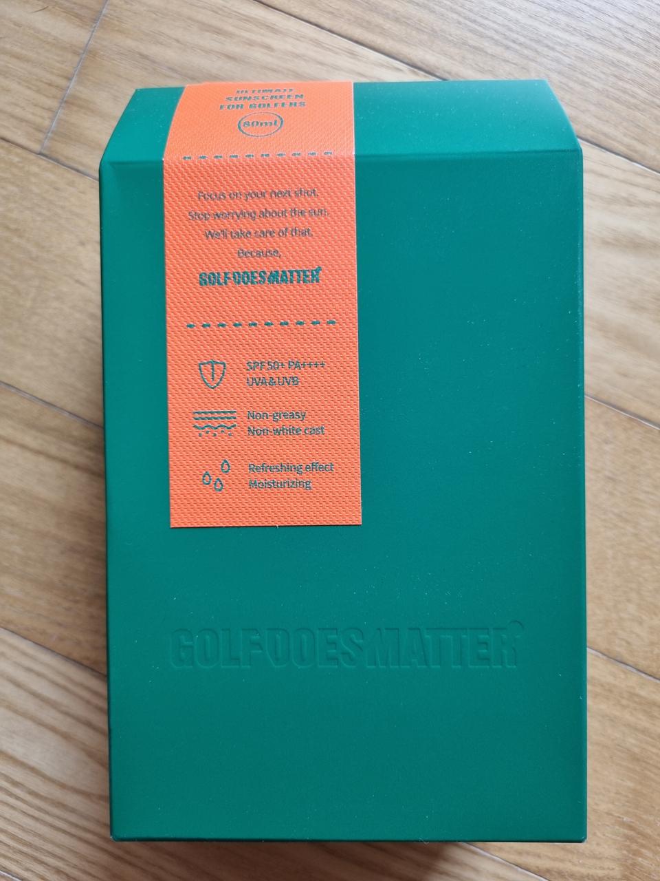 골프더즈매터 선세럼 및 골프공 선물세트