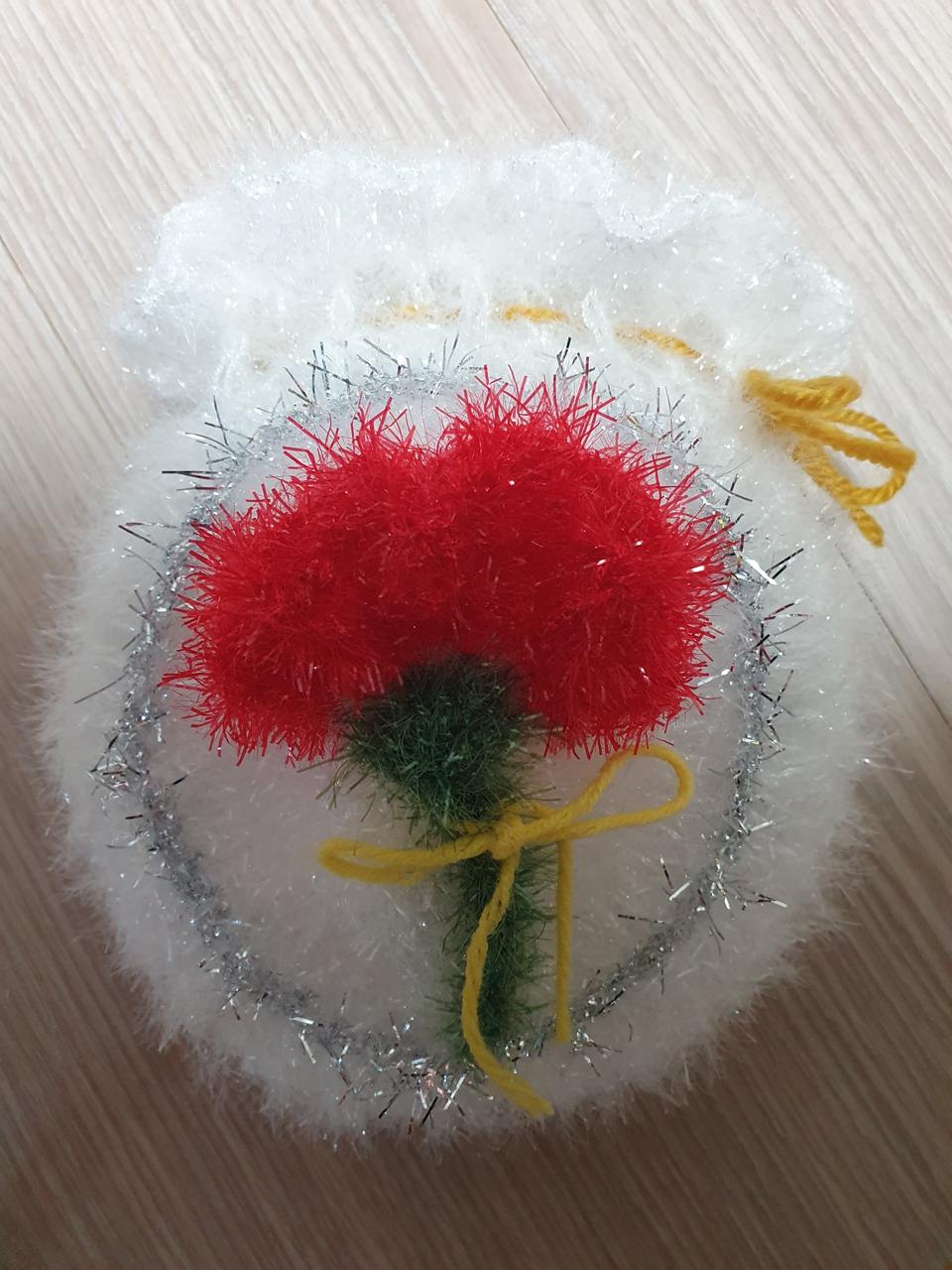 복주머니카네이션수세미