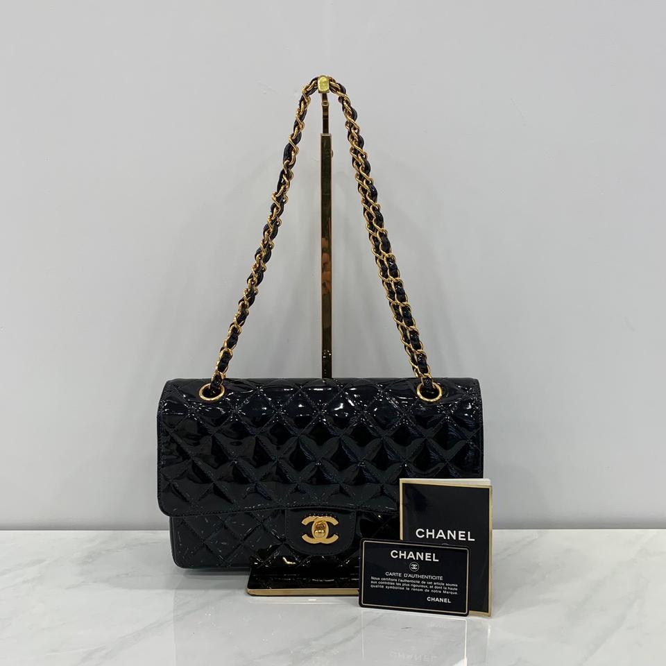 샤넬 페이던트 클래식 플랩백 미듐 금장 4번대