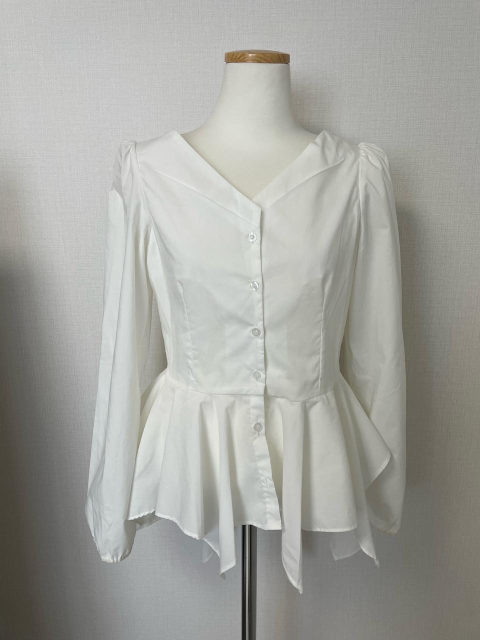 여성 프릴 셔츠