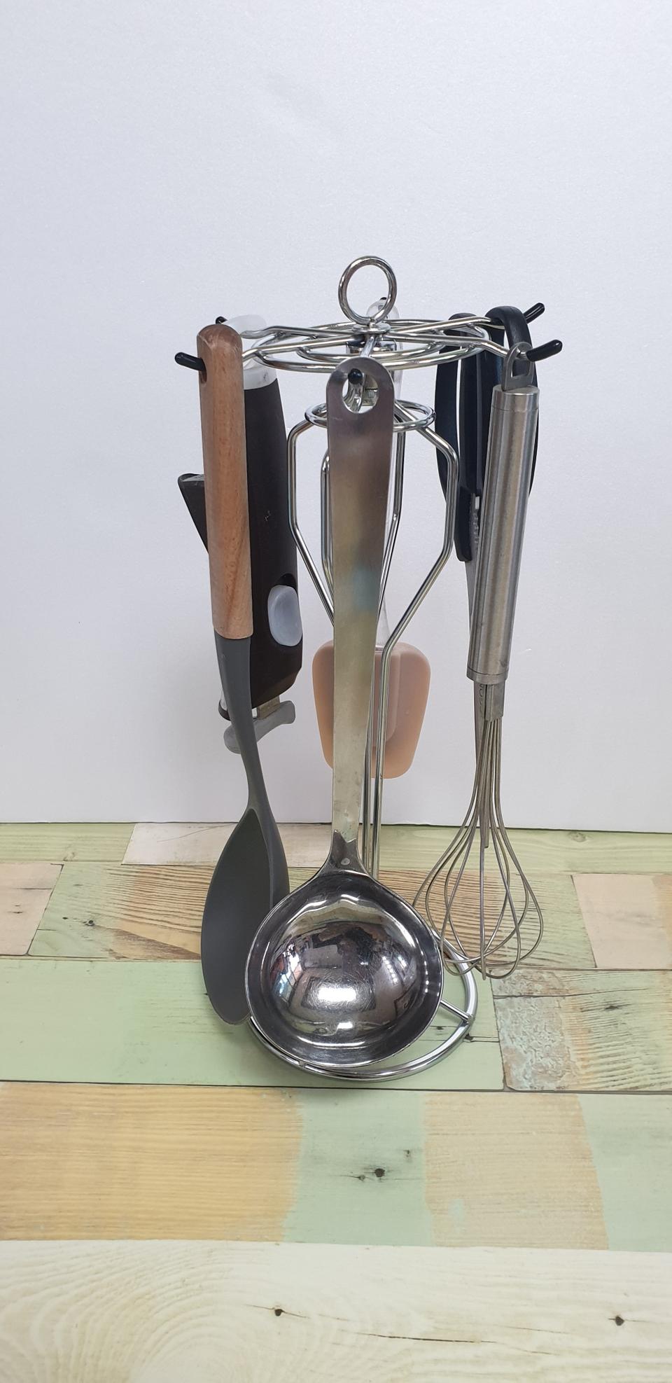 주방용품 조리도구거치대 국자걸이 주방인테리어 요리도구거치대