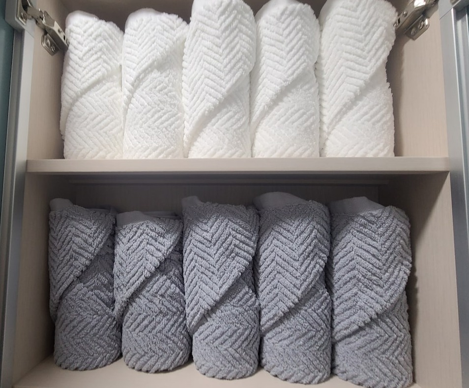 더 긴 북유럽스타일의 40수의 200그램 10장  수건입니다