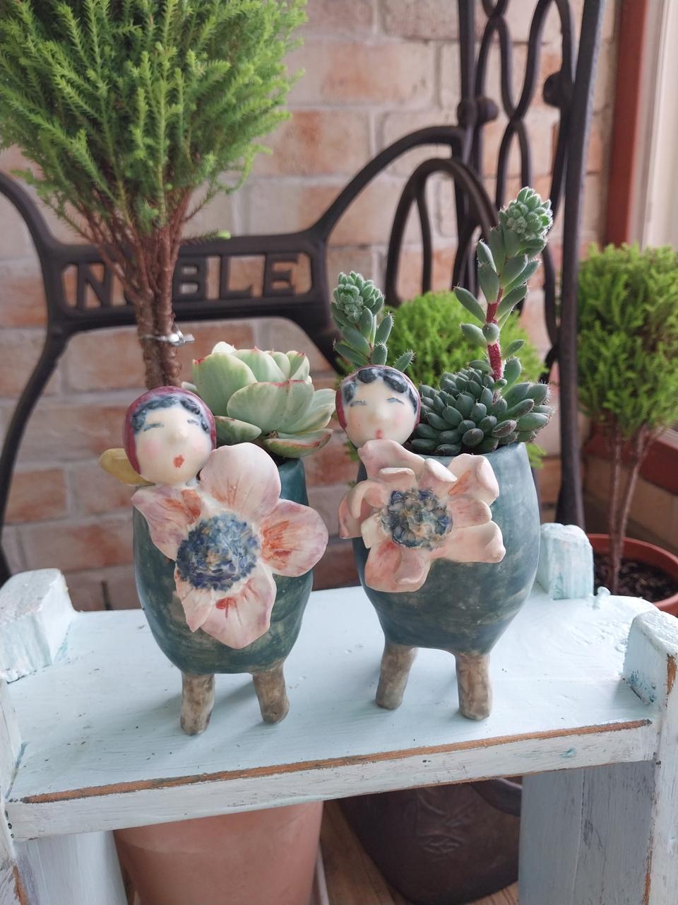 수제화분과 다육세트