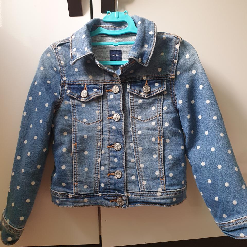 갭 땡땡이청쟈켓