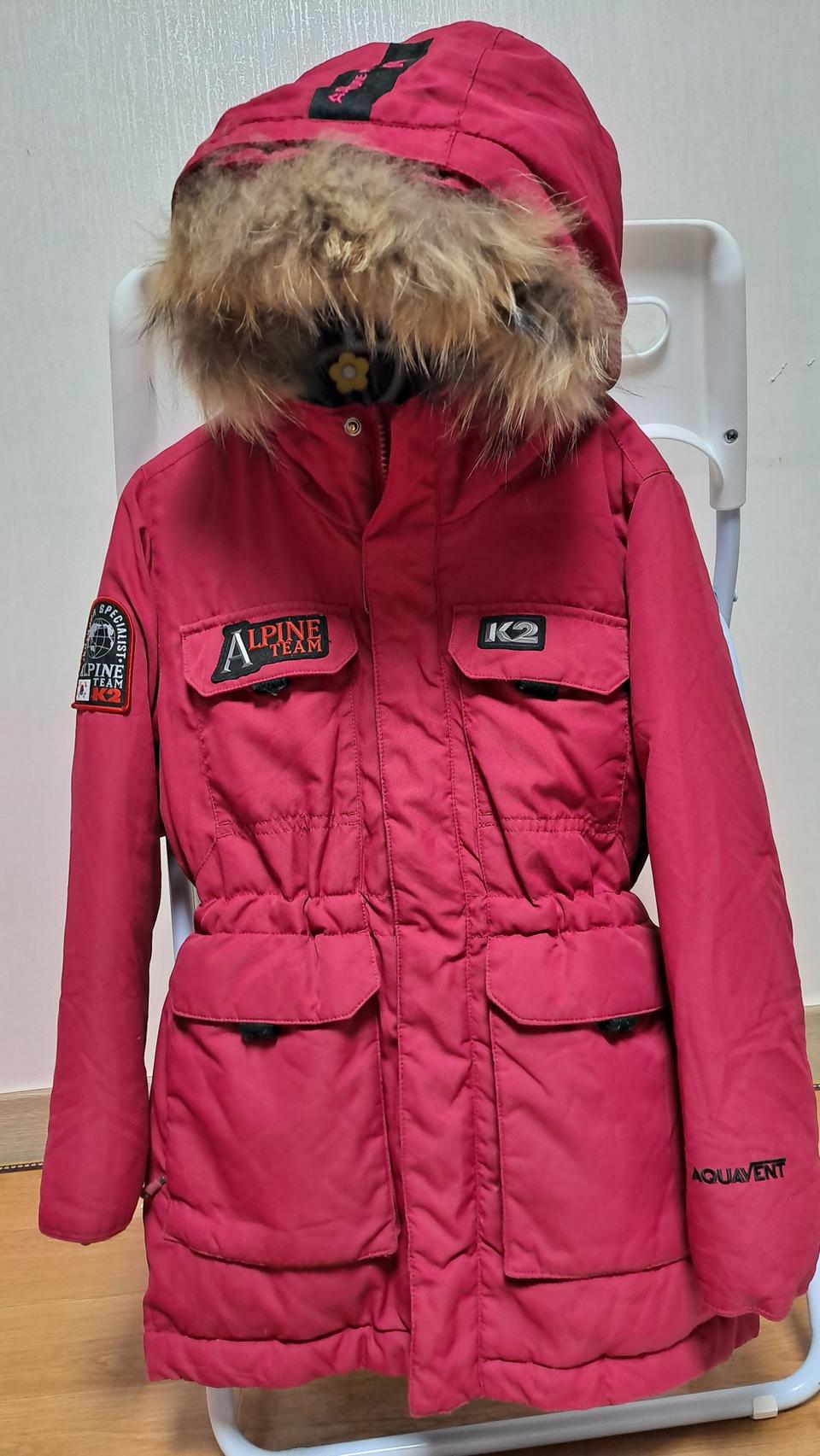 여아 다운패딩120 , K2다운패딩 120