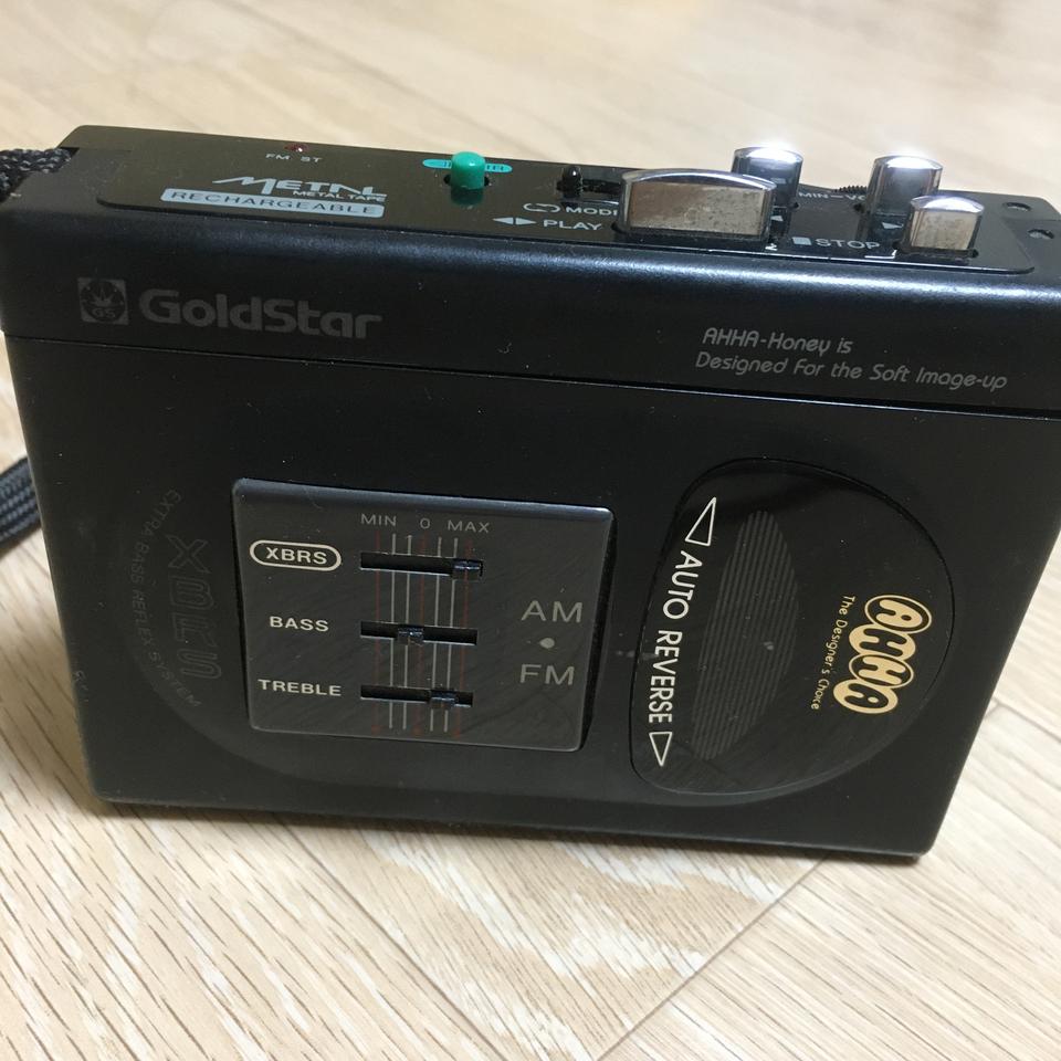 옛날 골드스타 카세트 플레이어 (마이마이)