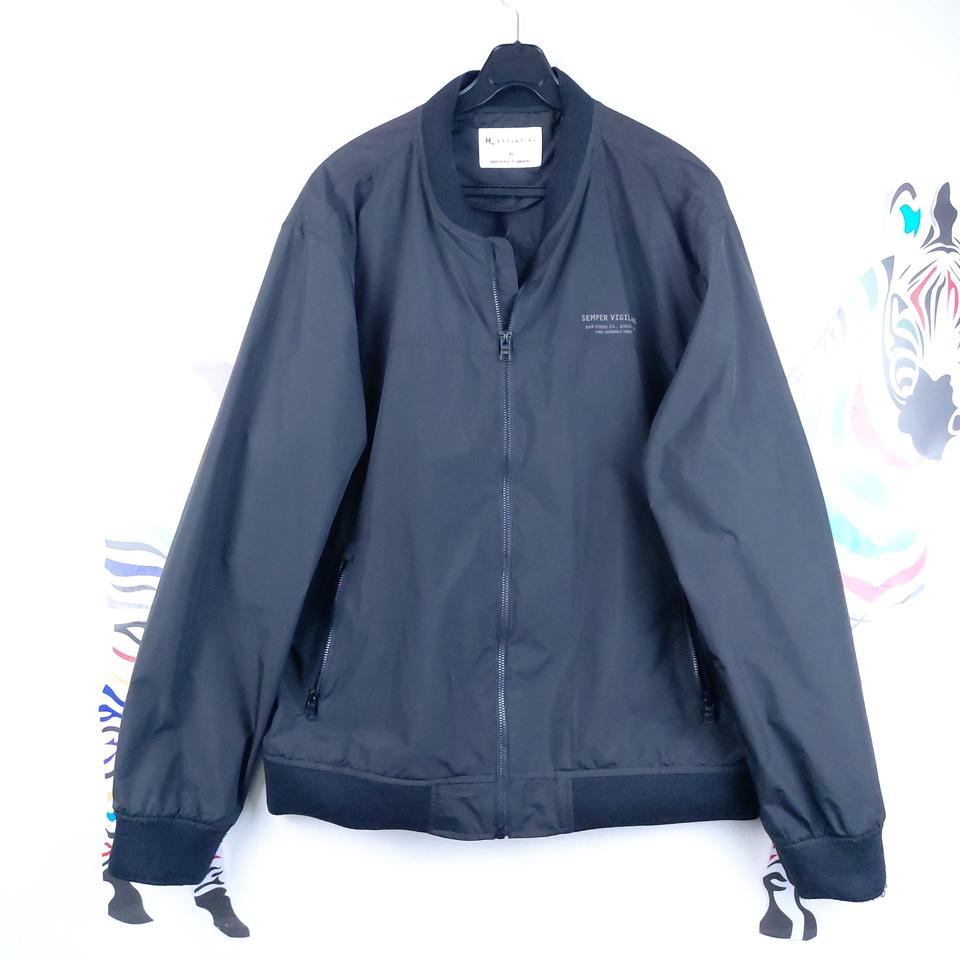 남여 블루종 홑겹 블랙색상 점퍼 105