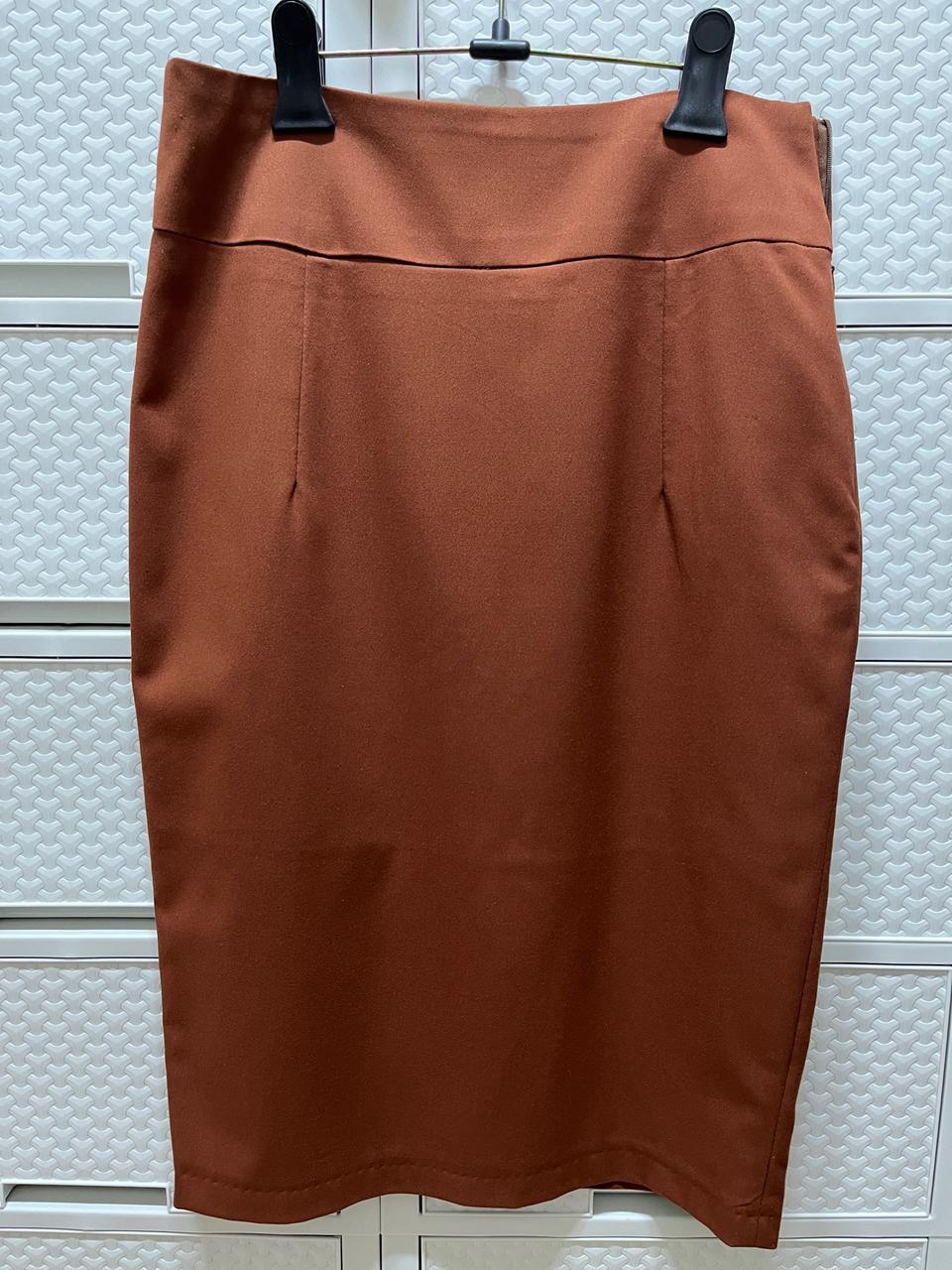 H라인 치마 카멜색 66