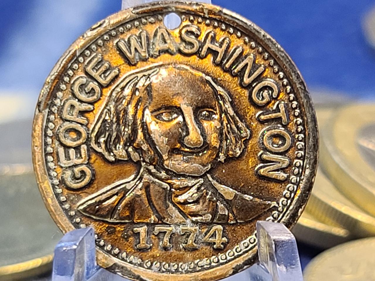 1774년 발행 미국 조지워싱턴 기념주화, 세계 단 1개만 남았습니다.