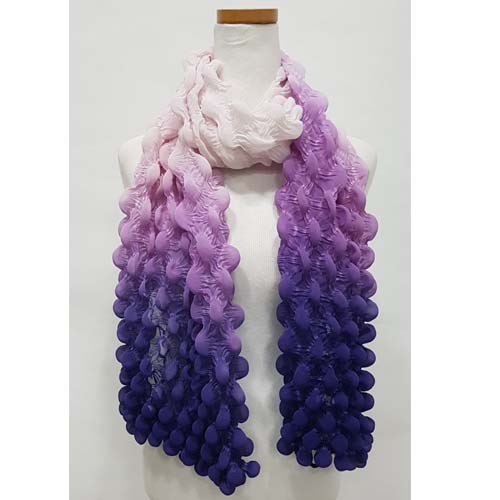 3858 폼폼이 포인트 스카프 머플러 