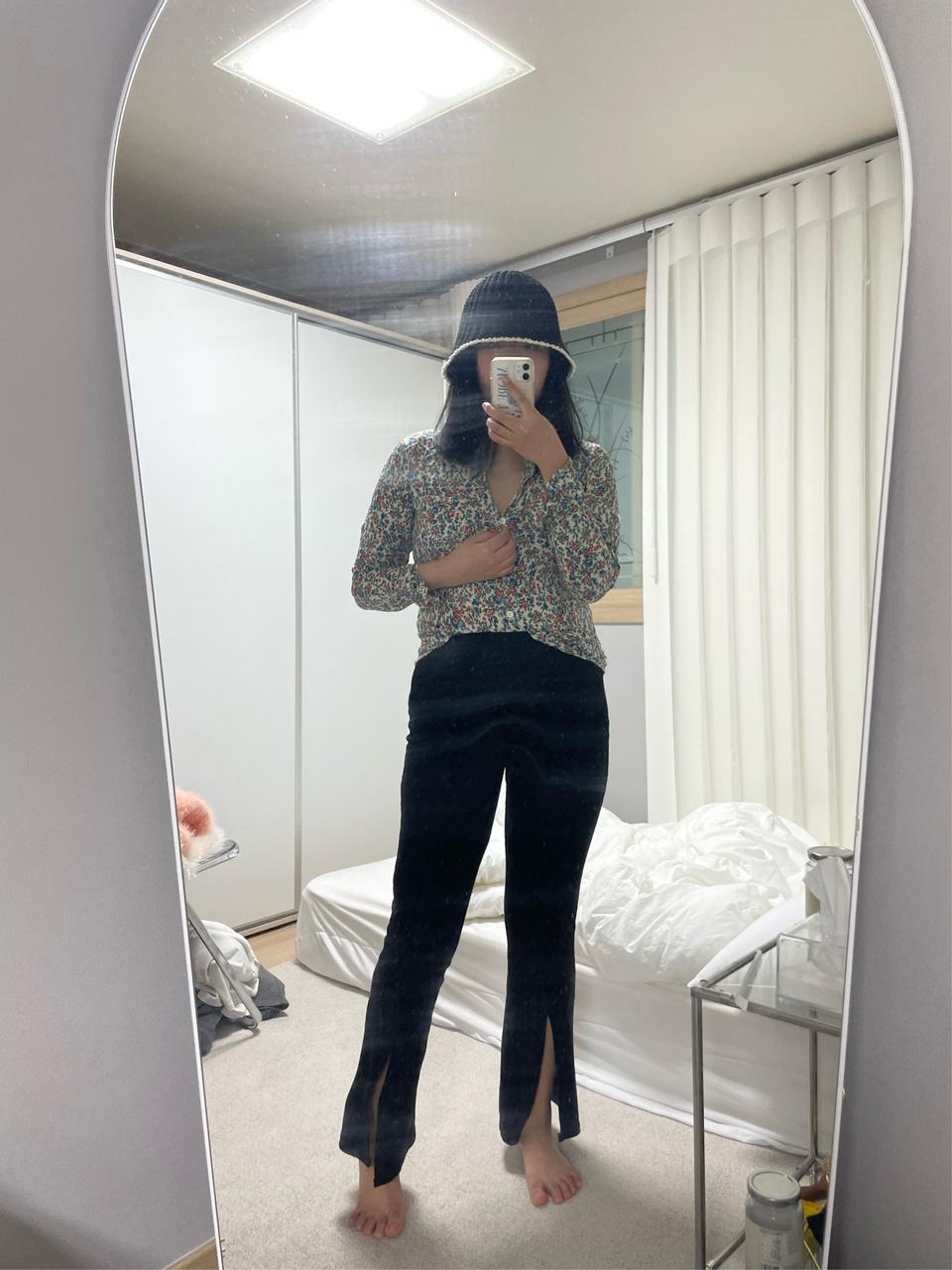 꽃무늬 블라우스