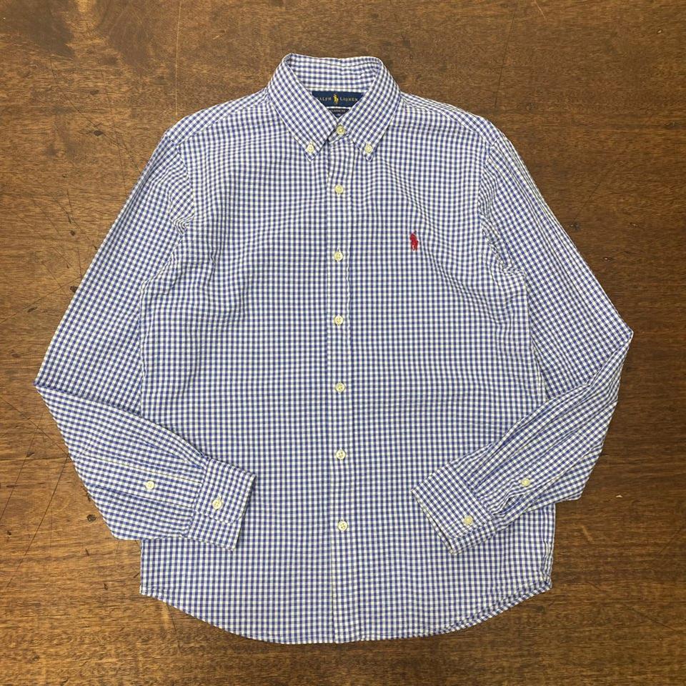폴로 랄프로렌/깅엄 시어서커 체크 셔츠/남여공용/S size