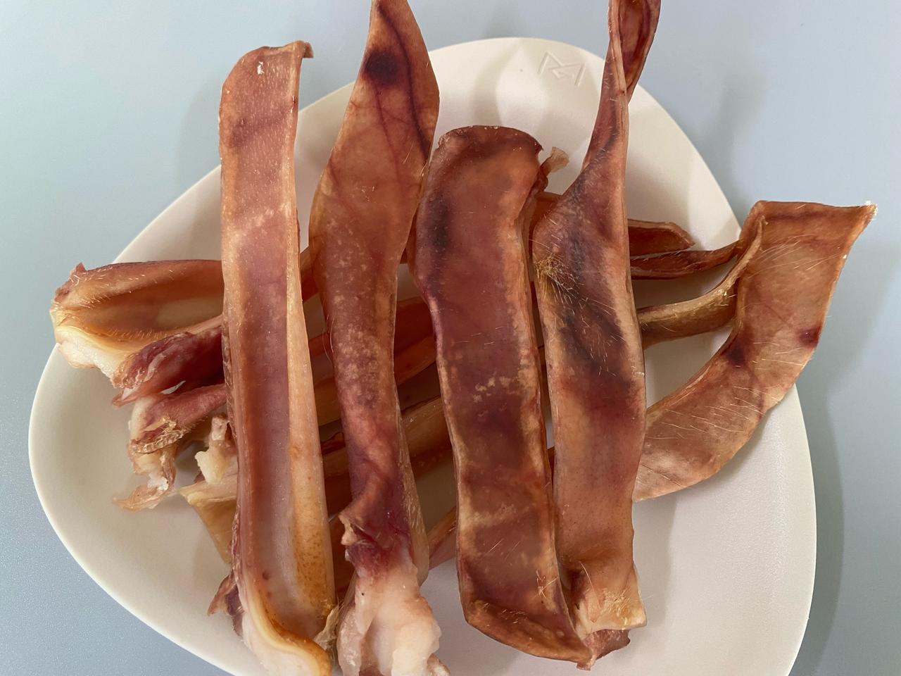 슈퍼집개아들 돼지귀커팅 8p 강아지 수제간식 개껌 오래씹는껌