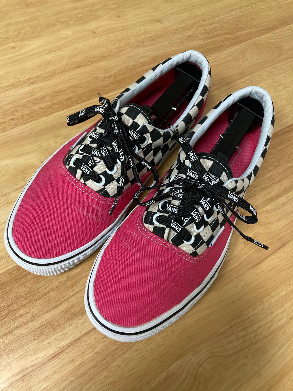 [Vans] 반스 에라 핑크 체커보드 260mm