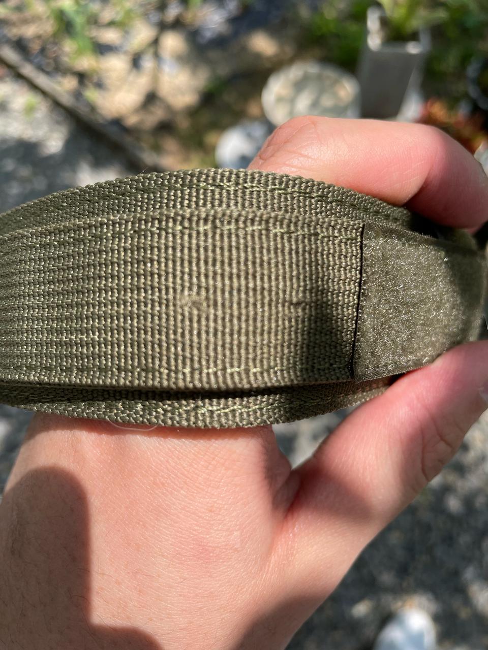 와일드독 메탈컬러 목줄 (카키 L) 대형견