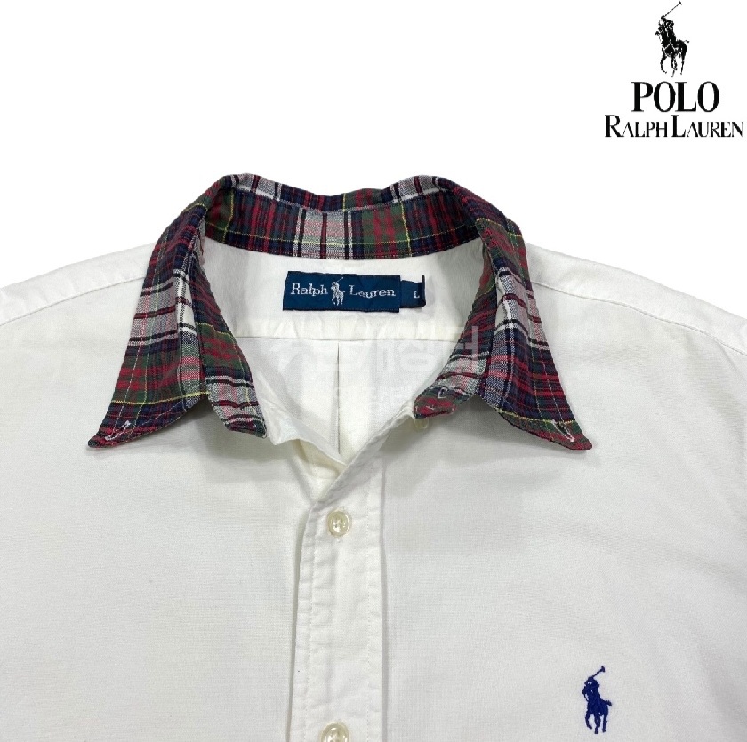 폴로랄프로렌 라탄 카라 솔리드 셔츠 매장 정품